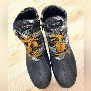 Sperry Plaid Duck Boots